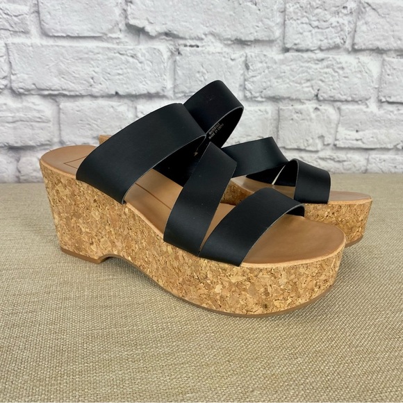 Dolce Vita Shoes - NWOB Dolce Vita Lexy Cork Platform Sandals in Black - Women's Size 7.5